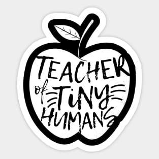 Teacher Of Tiny Humans Funny Preschool Teacher Sticker